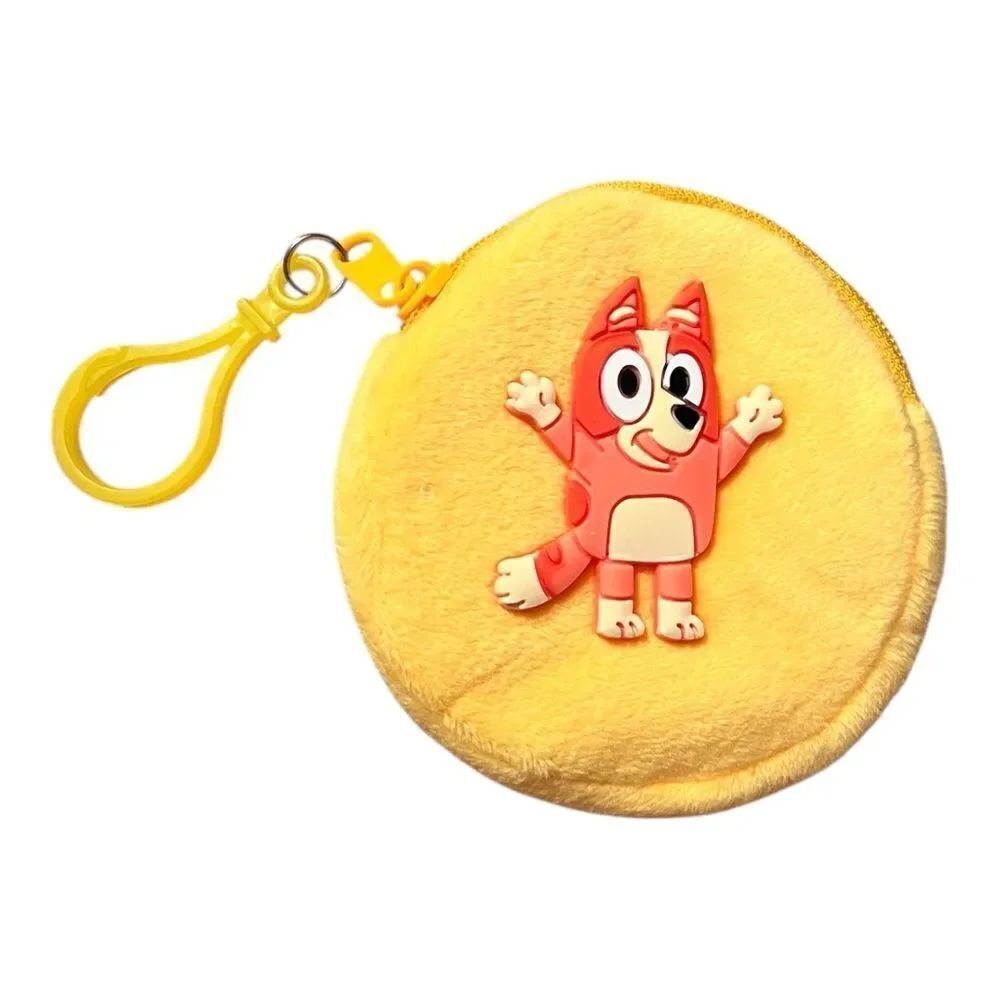 Bluey Yellow Plush Coin Purse With Keychain
